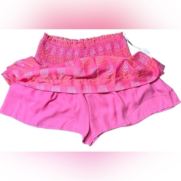 J. MARIE Women's Maeve Skort Medium Pink, Orange, & White Novelty Flower Print - Picture 11 of 16